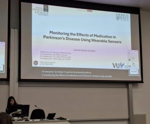 Sophia Otálora Gonzalez presenting at the Health and Care Innovation Conference